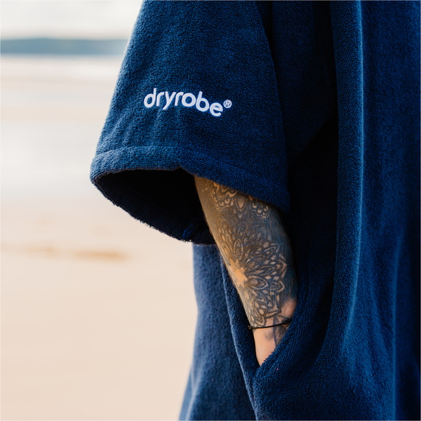 2026  Dryrobe  Bio-Umkleide-Bademantel ORGANICTCRNA - Navy